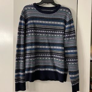 H&M L.O.G.G. Cable Knit Fair Aisle Men’s Sweater